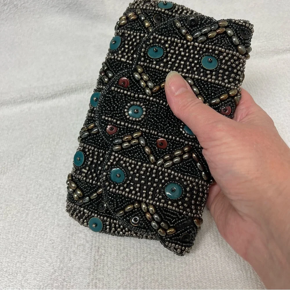 Lockheart Intricate Beaded Clutch Bag